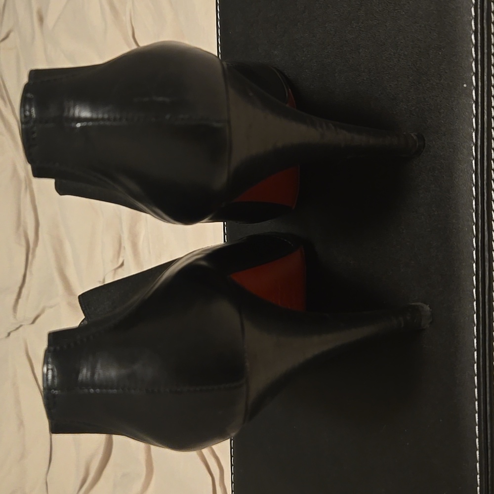 HP! Christian Louboutin D'Orsay Booties- Comes With Dust Bag - Picture 11 of 17